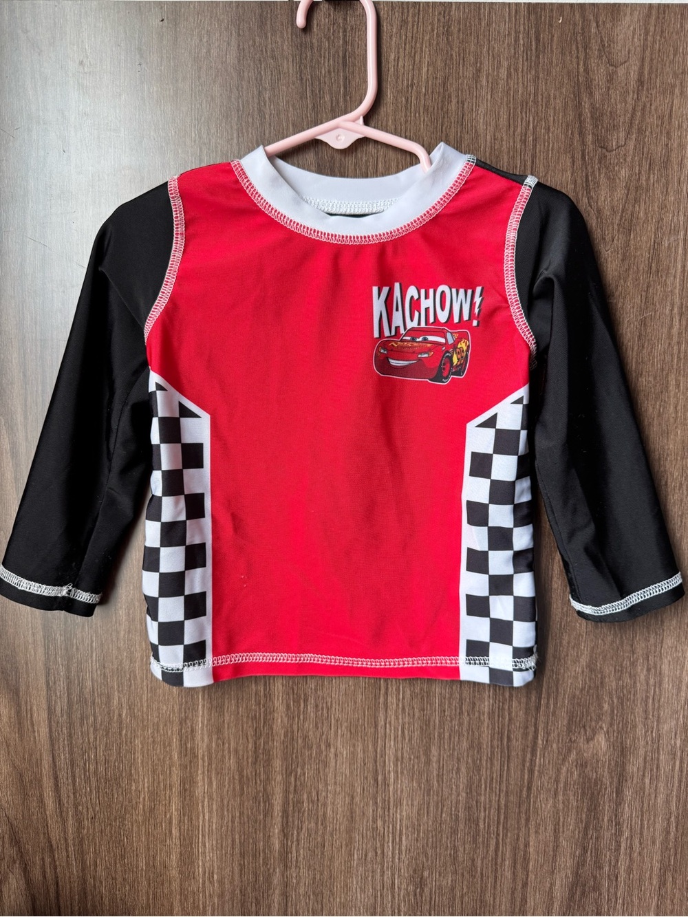 Disney Cars Lightning McQueen Rash Guard Set - Picture 2 of 8
